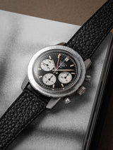 heuer autavia 2446 gmt veblenist watch strap leather blackmar