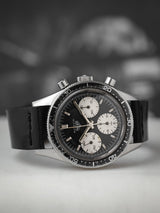heuer autavia 2446 veblenist watch strap leather unlined black shell cordovan