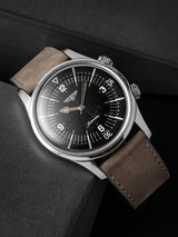 longines 7042 veblenist watch strap leather mochachino nubuck