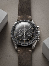omega speedmaster 105012 veblenist watch strap leather ironwood
