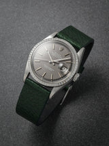 rolex datejust 1603 veblenist watch strap leather hunter green pebbled