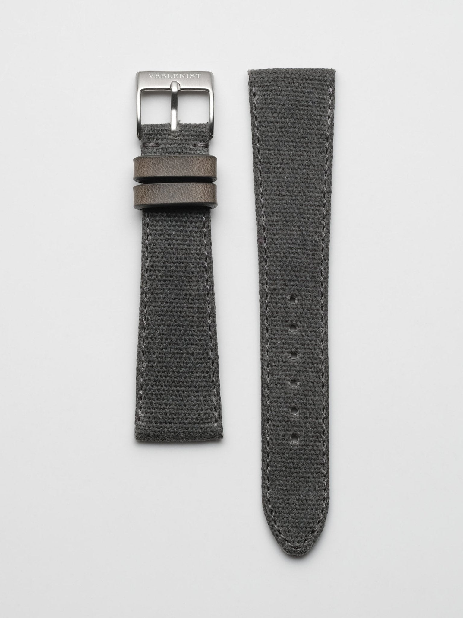 Defender Grey Waxed Canvas Watch Strap | Veblenist – VEBLENIST