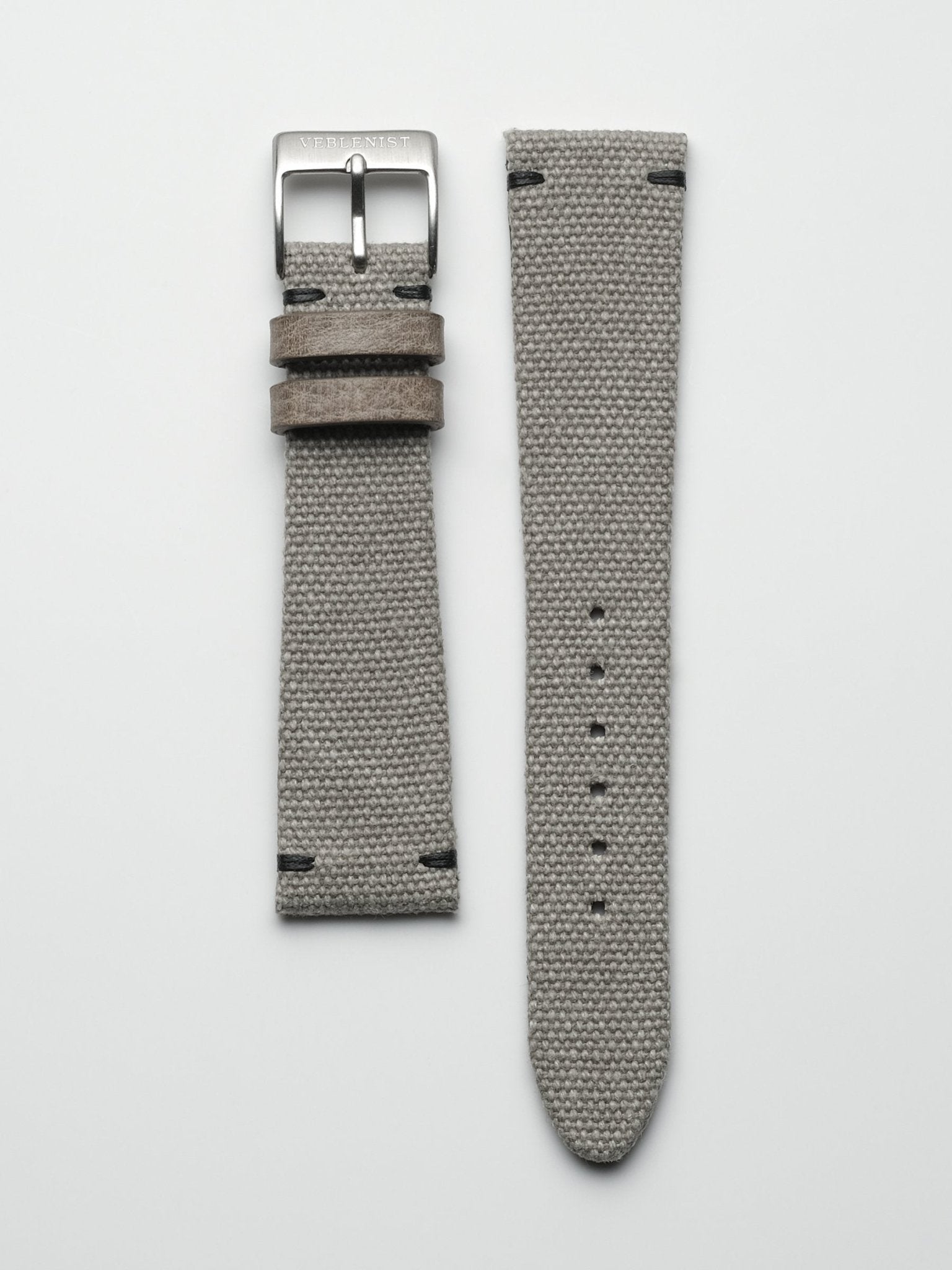 Grey canvas best sale watch strap