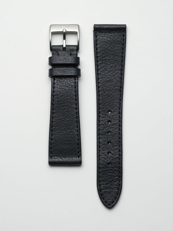 watch strap leather ink blue