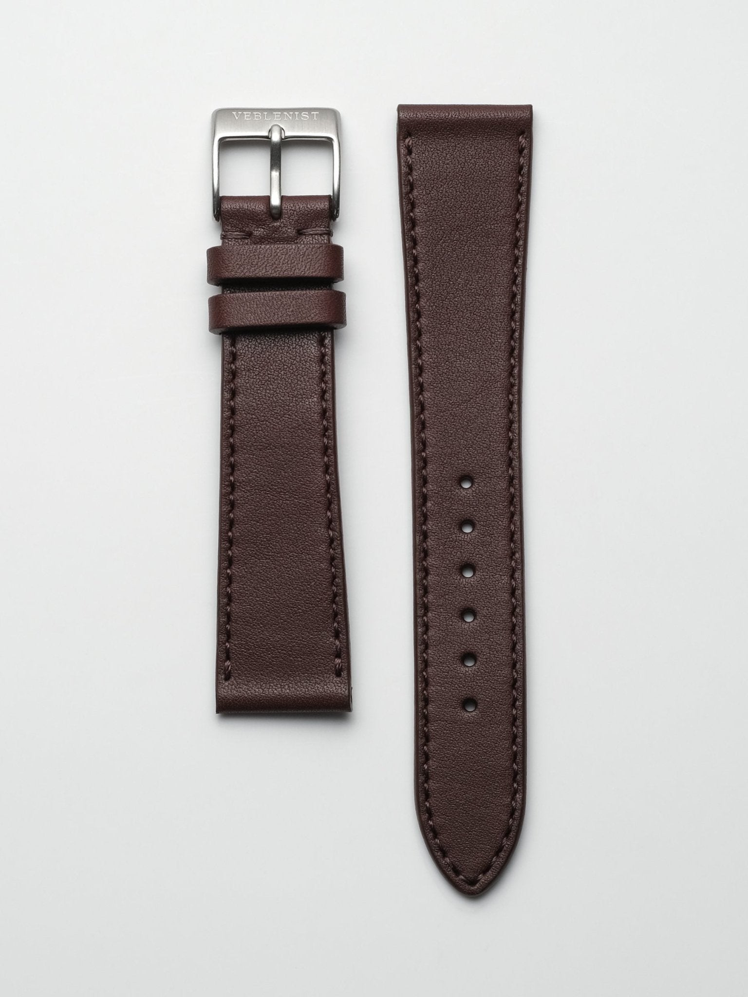 ボストニアン　セミブローグ　28cm Mahogany Calfskin Leather Watch Strap | Veblenist – VEBLENIST