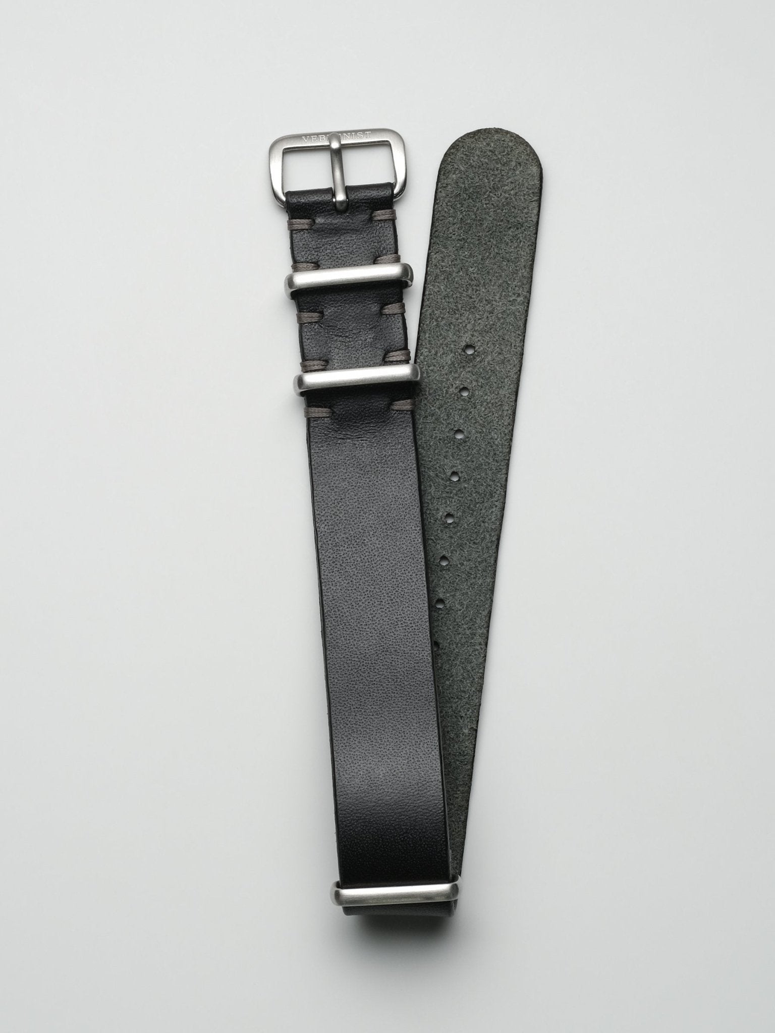 Blackstone NATO Single-Piece Leather Watch Strap | Veblenist