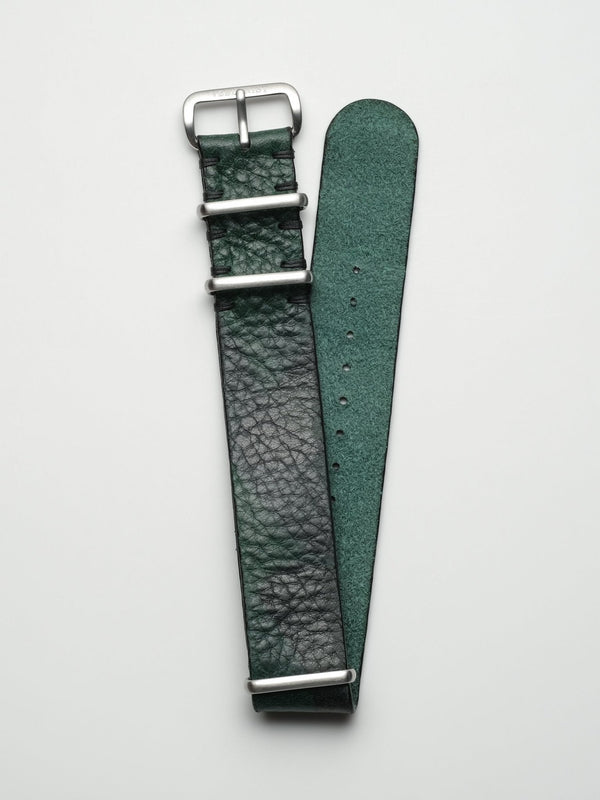 watch strap leather nato phantom green