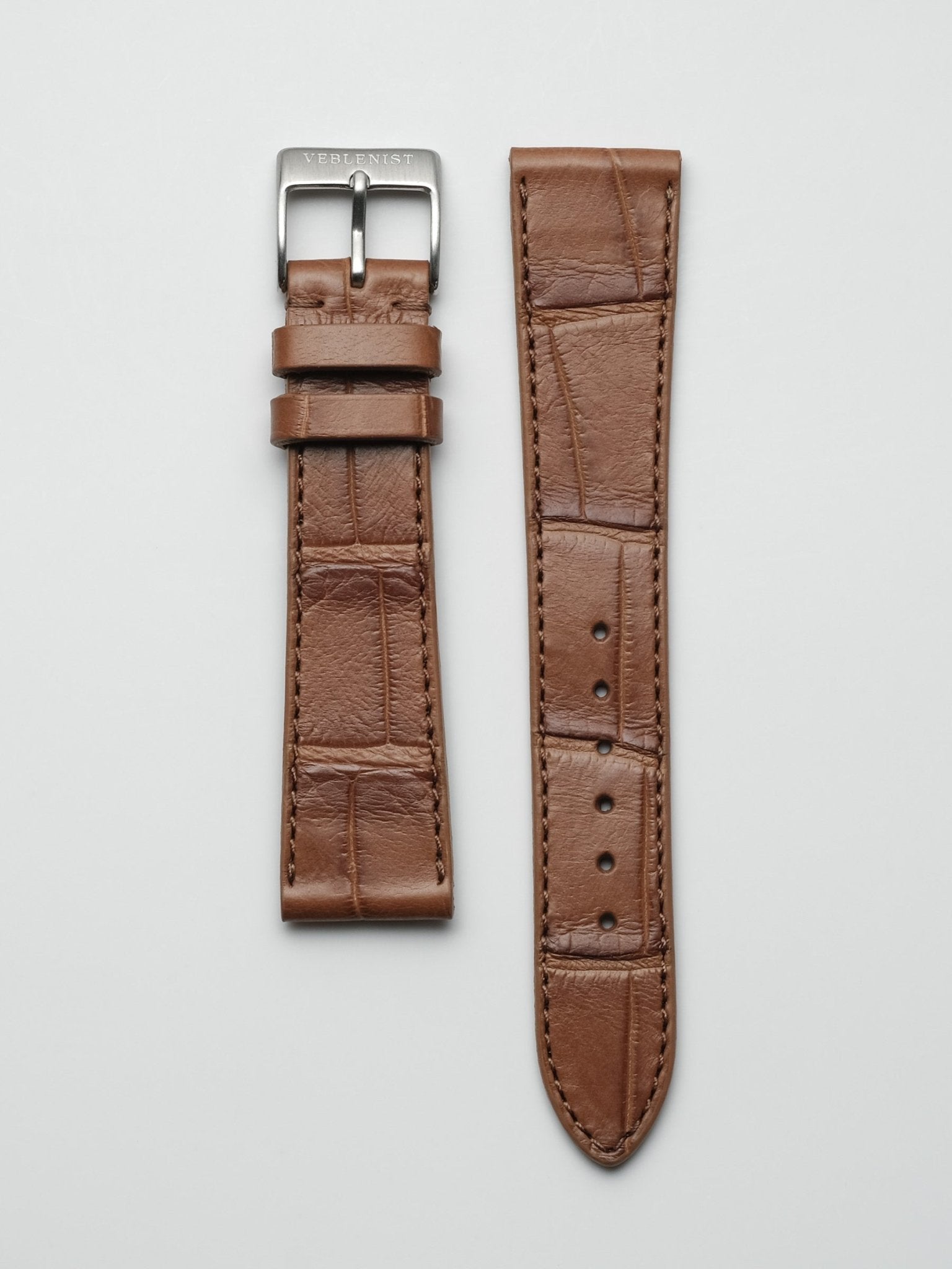 Matte Russet Alligator Leather Watch Strap | Veblenist