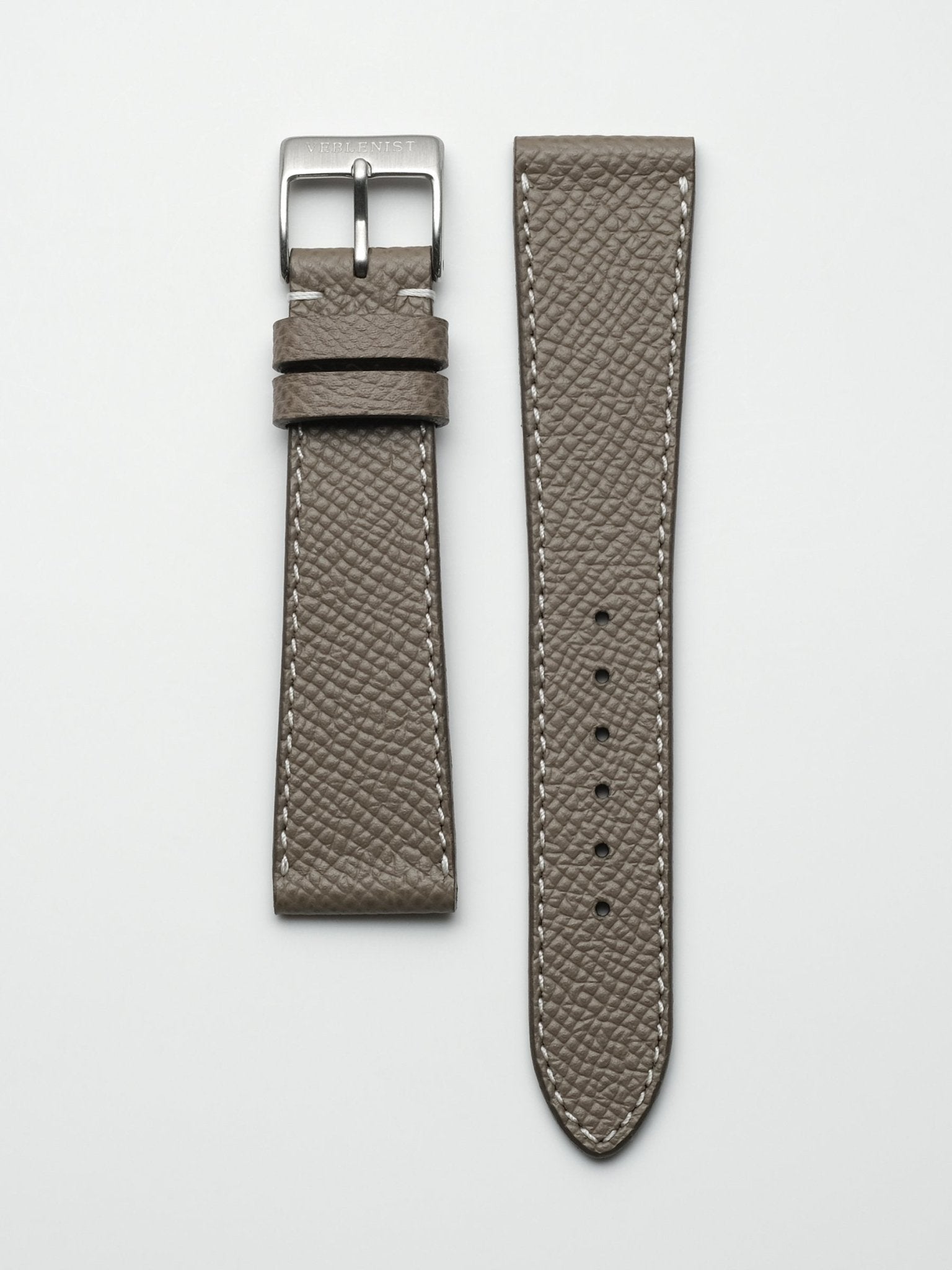 Taupe Textured Calfskin Leather Watch Strap Veblenist – VEBLENIST