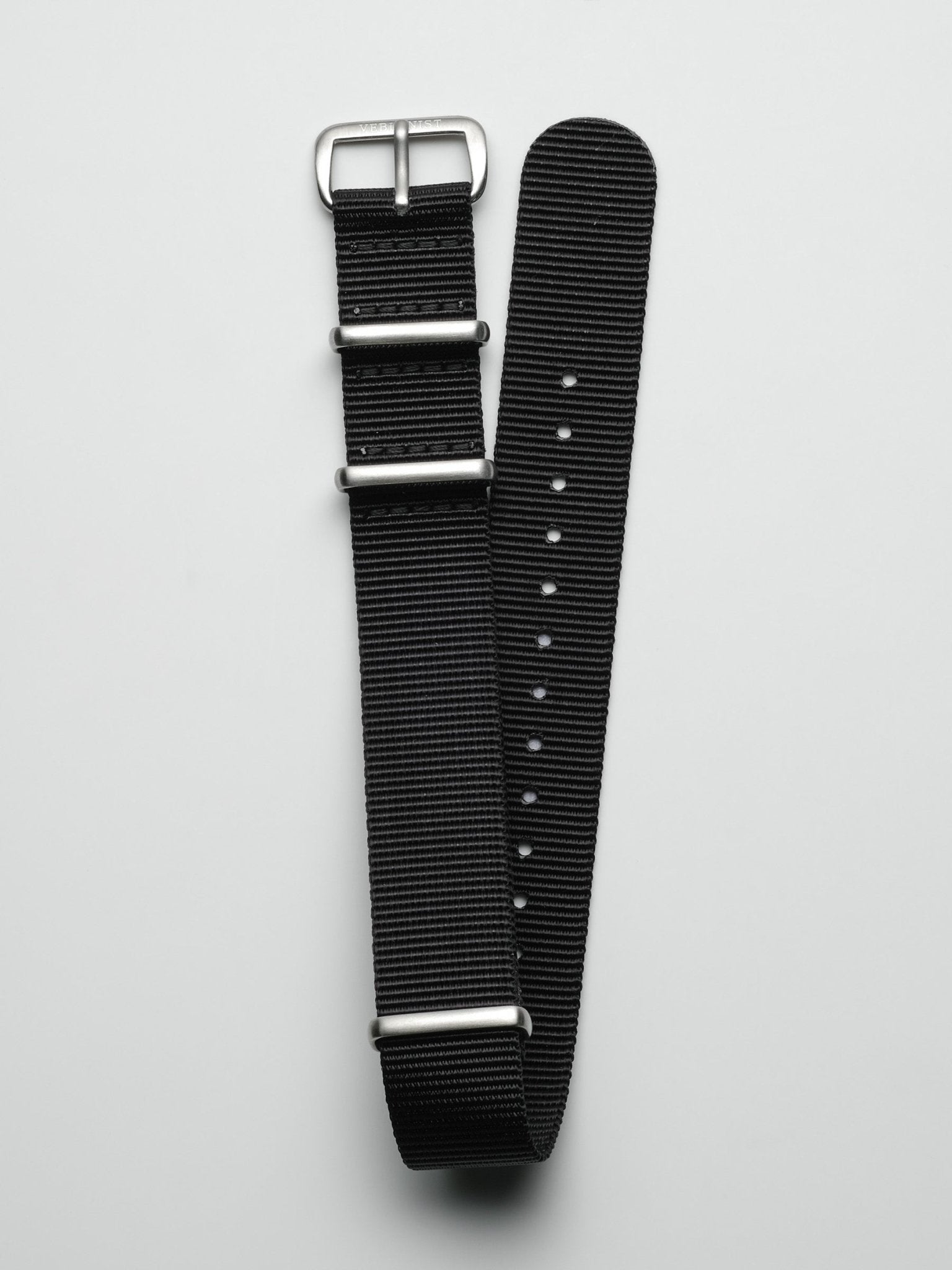 Black x Khaki Rugged Nylon Military Watch Strap