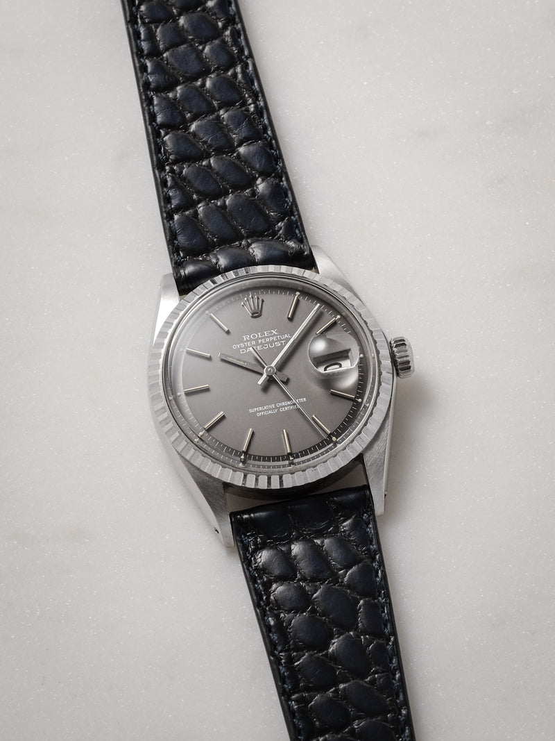 Matte Caelus Alligator Round Pattern