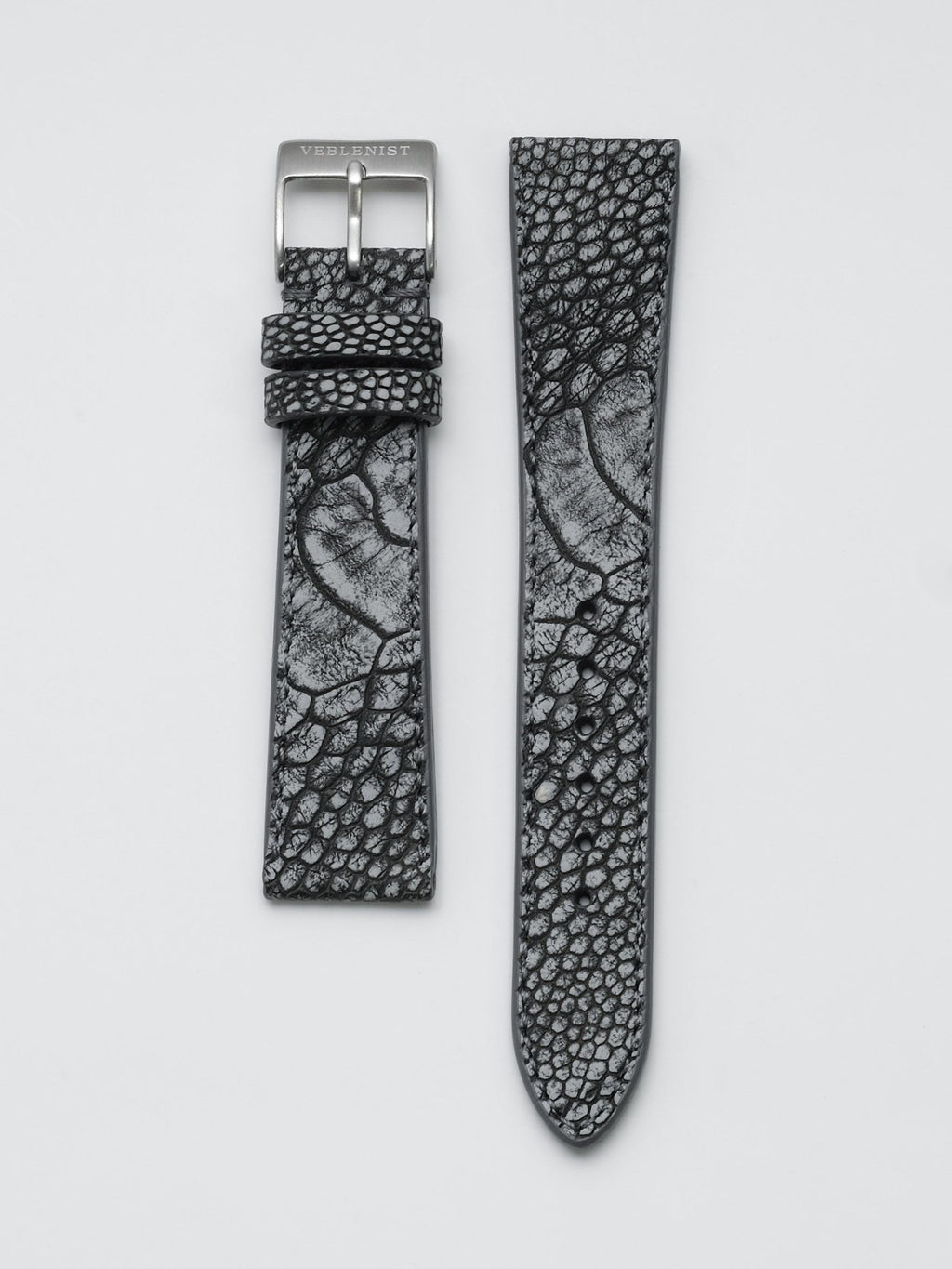 Grey Ostrich Leather Watch Strap | Veblenist – VEBLENIST