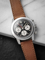 heuer autavia 2446 gmt veblenist watch strap leather driftwood