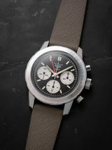 heuer autavia 2446 gmt veblenist watch strap leather grey saffiano