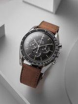 omega speedmaster 105012 veblenist watch strap leather driftwood