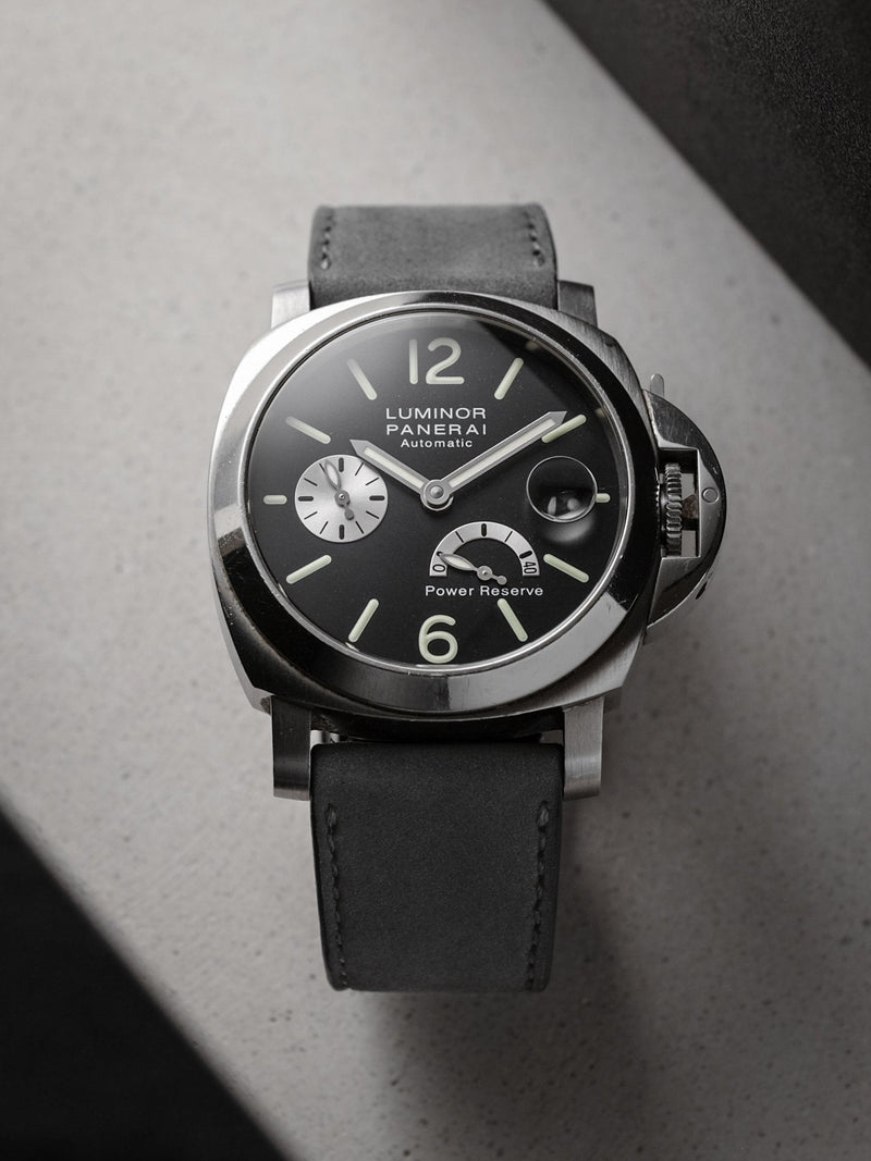 panerai veblenist watch strap leather wolf grey nubuck