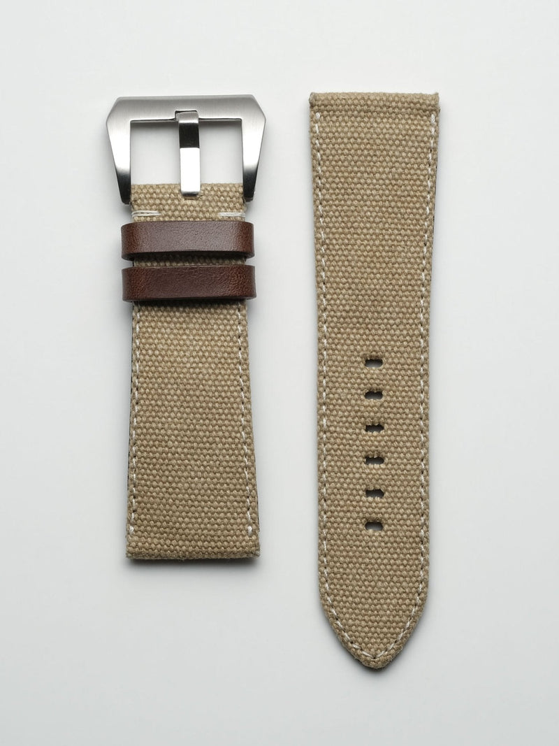 panerai watch strap canvas desert tan