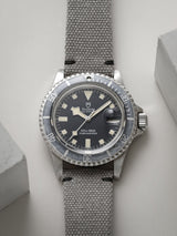 tudor submariner 94110 snowflake veblenist watch strap canvas lupo grey