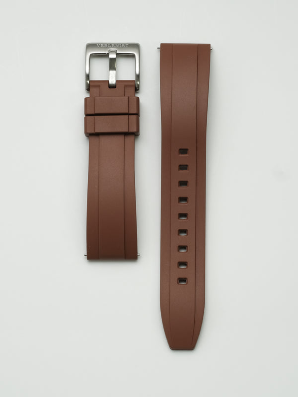 Brown FKM Rubber Strap