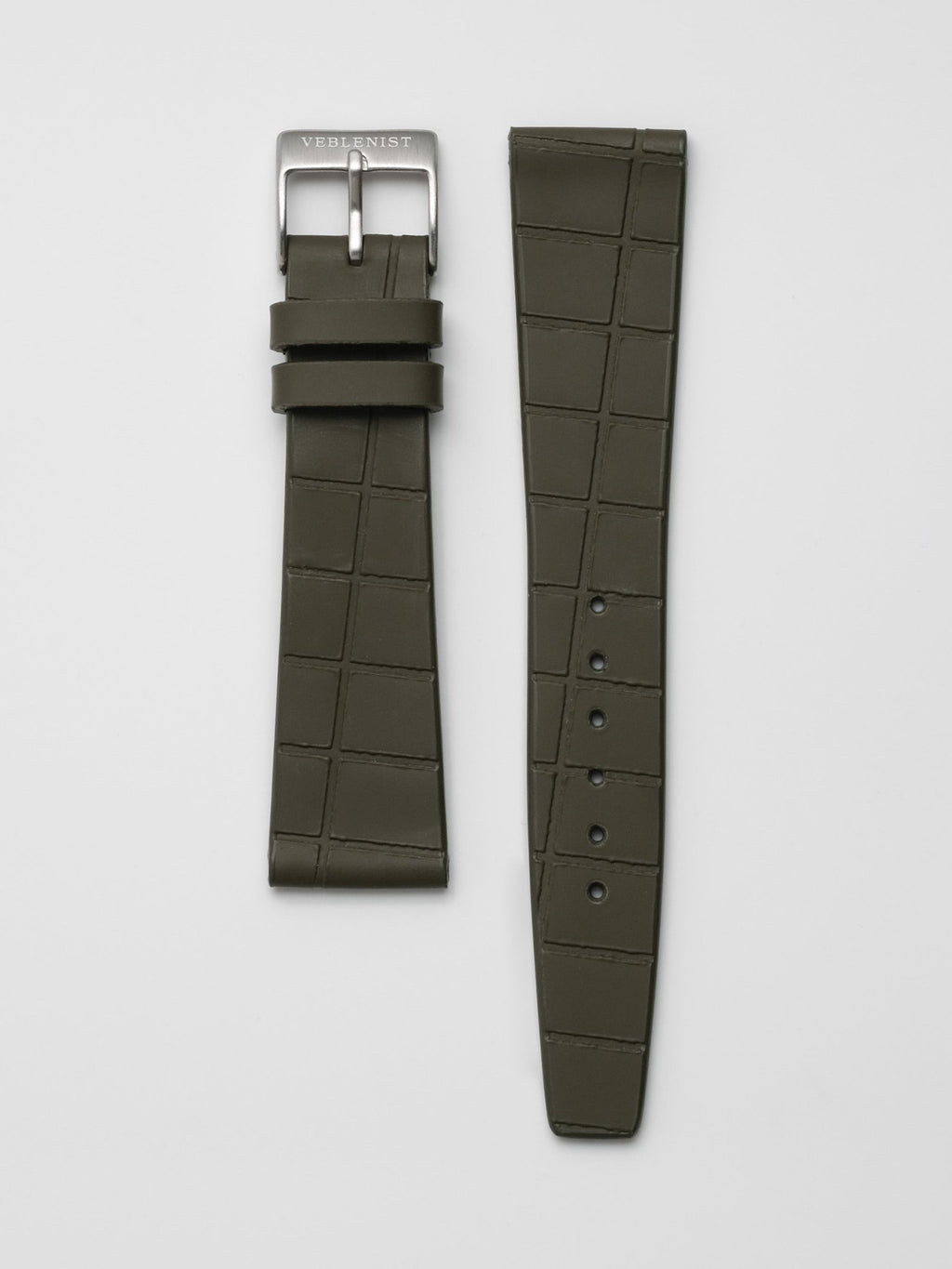 Landes Rubberized Leather Leather Watch Strap | Veblenist – VEBLENIST