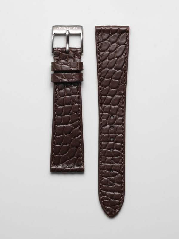 Matte Rosado Alligator Round Pattern
