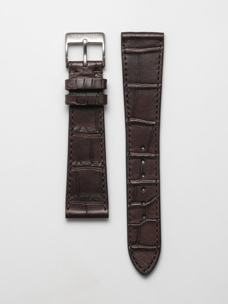 Matte Sorano Brown Alligator