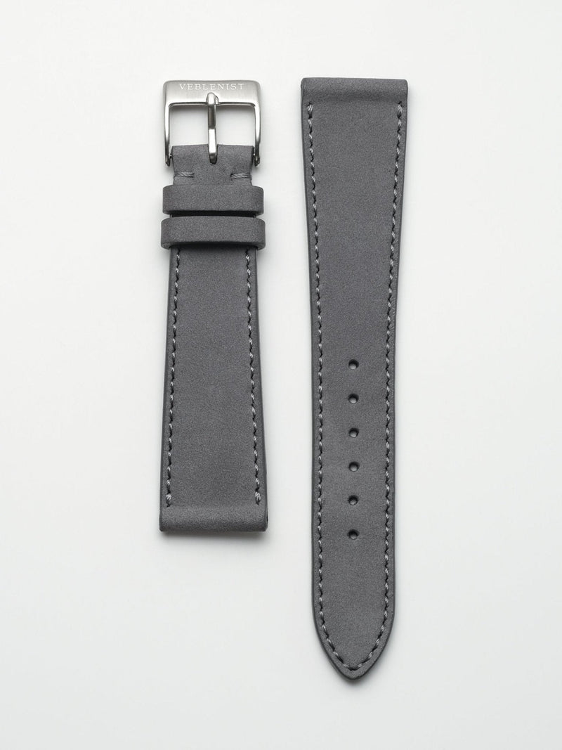 watch strap leather wolf grey nubuck