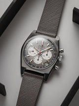 zenith el primero a385 veblenist watch strap leather grey saffiano