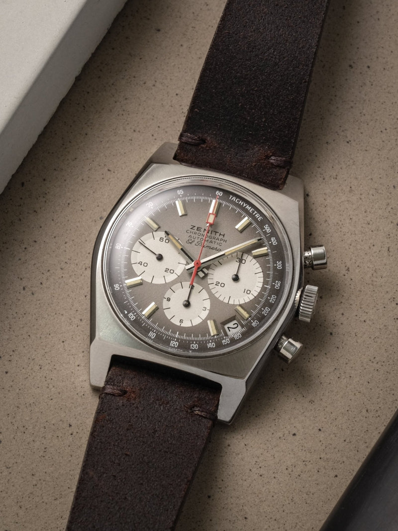 zenith el primero a385 veblenist watch strap leather mojave