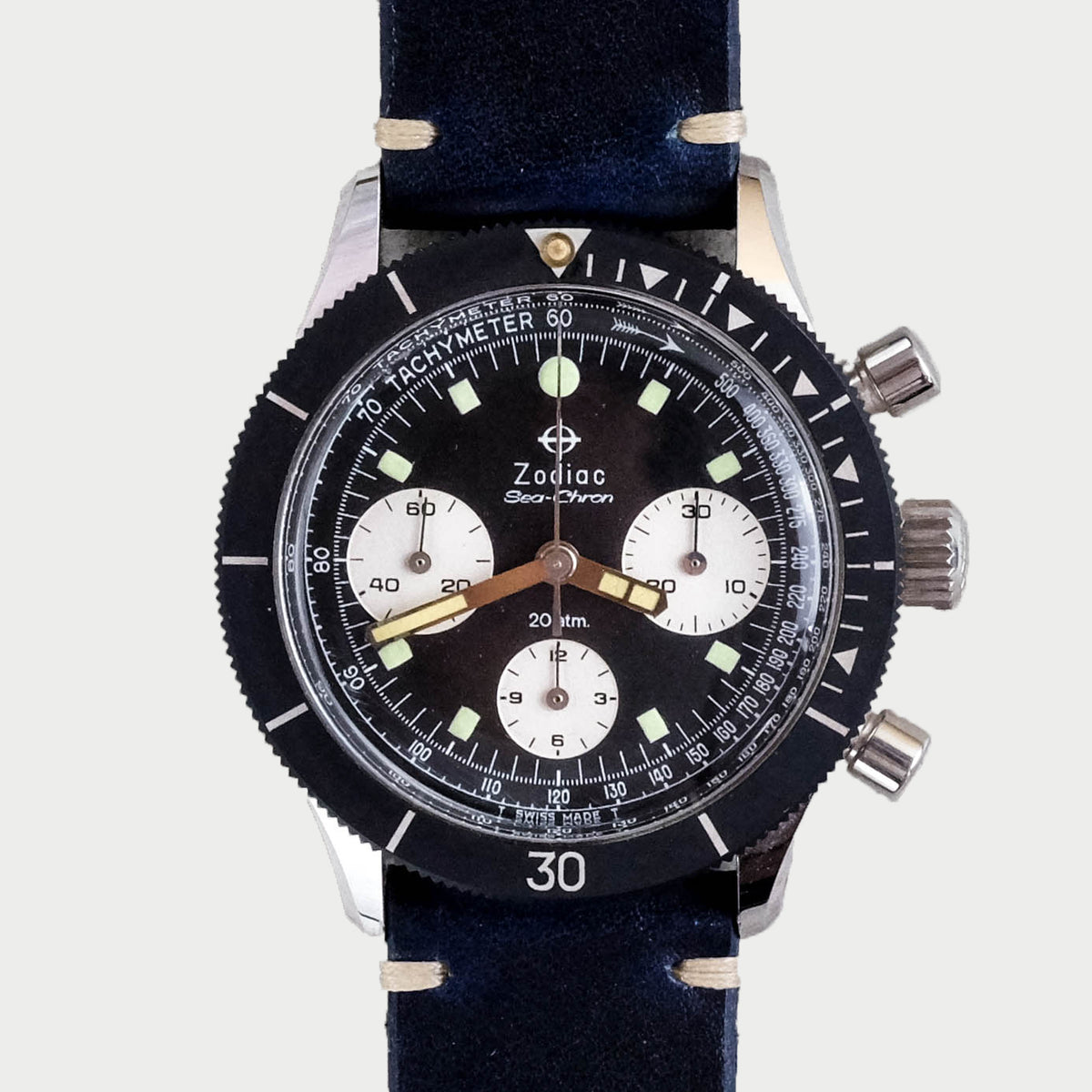 Zodiac Sea-Chron Black Bezel – VEBLENIST