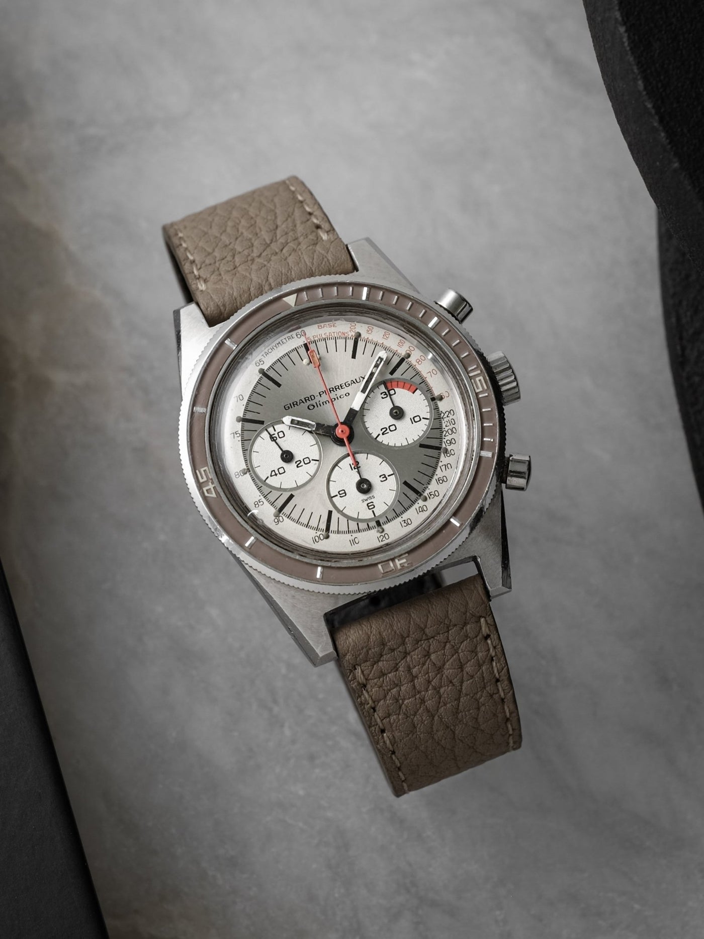 Riviera Taupe Leather Watch Strap | Veblenist – VEBLENIST