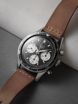 heuer autavia 2446 veblenist watch strap leather unlined natural shell cordovan