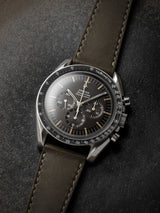 omega speedmaster 105012 veblenist watch strap leather loden green calfskin