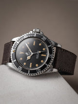 rolex submariner 5513 pumpkin veblenist watch strap leather caviar