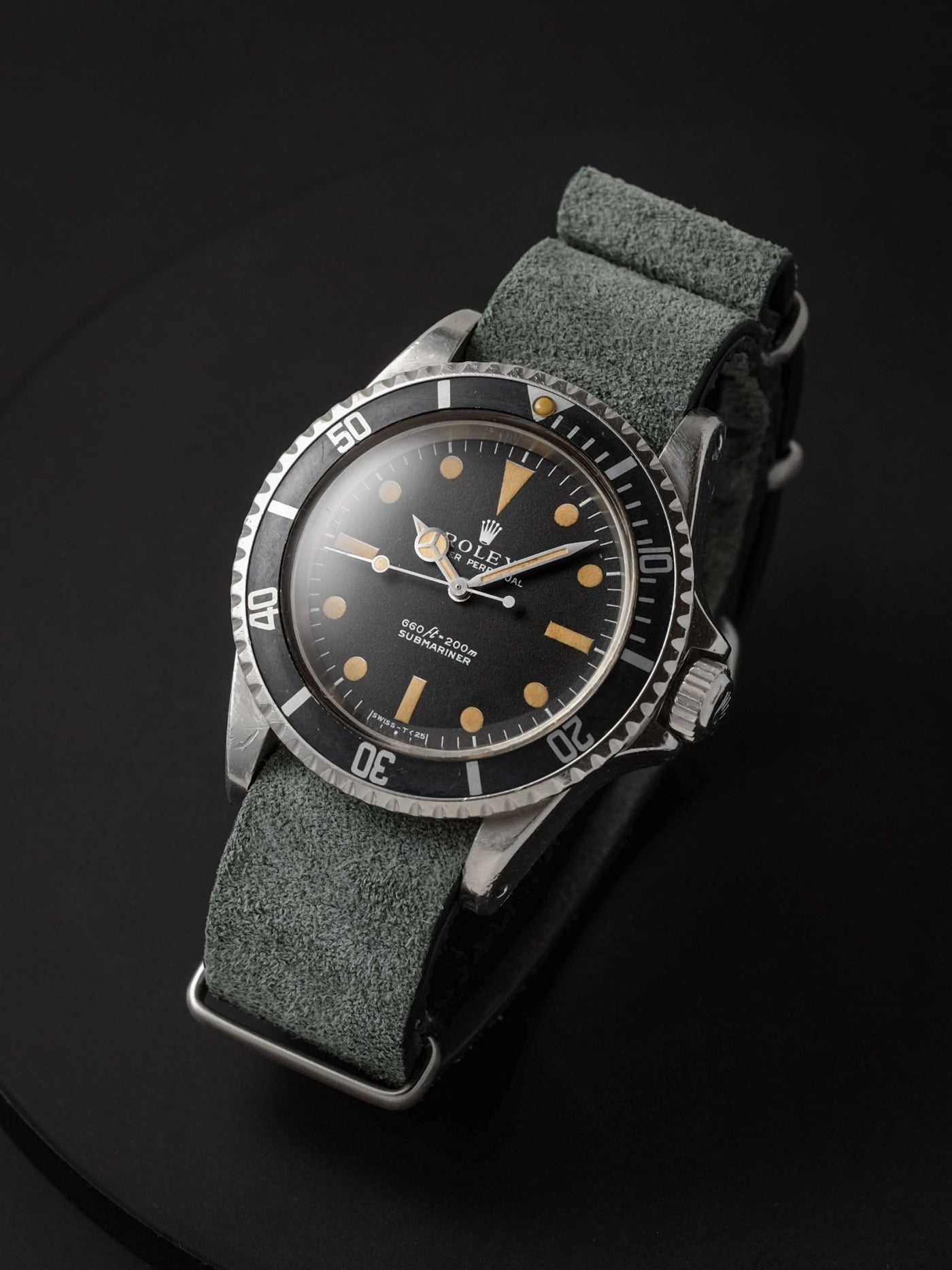 Bayside Suede NATO Single-Piece Leather Watch Strap | Veblenist