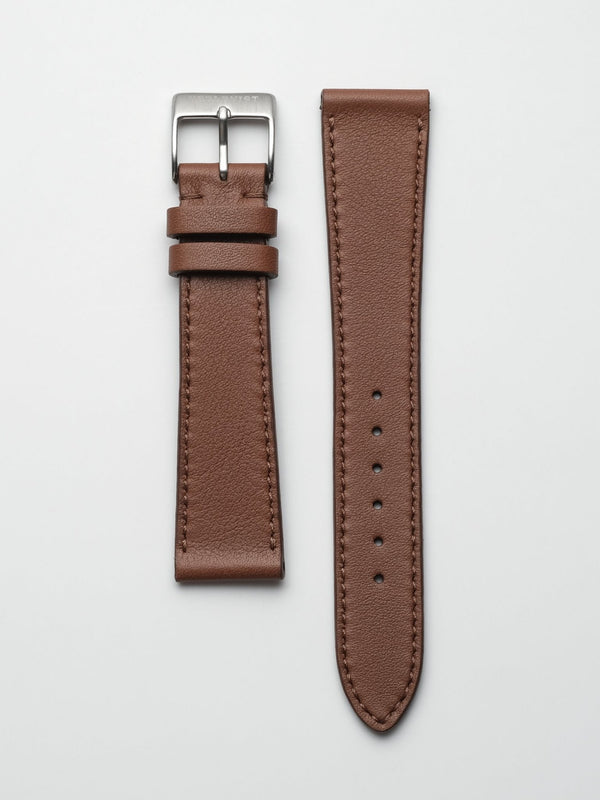 watch strap leather arlo brown calfskin