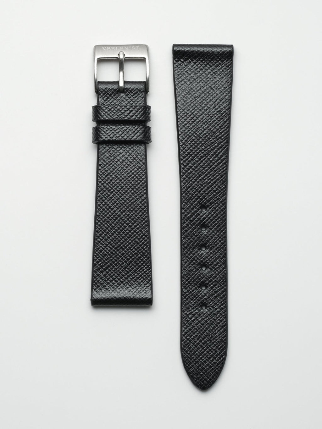 Black Saffiano Leather Watch Strap | Veblenist 22 / 18 / Regular (11.5 / 7.5) Black Saffiano Leather Watch Strap | Veblenist 22 / 18 / Regular (11.5 / 7.5)