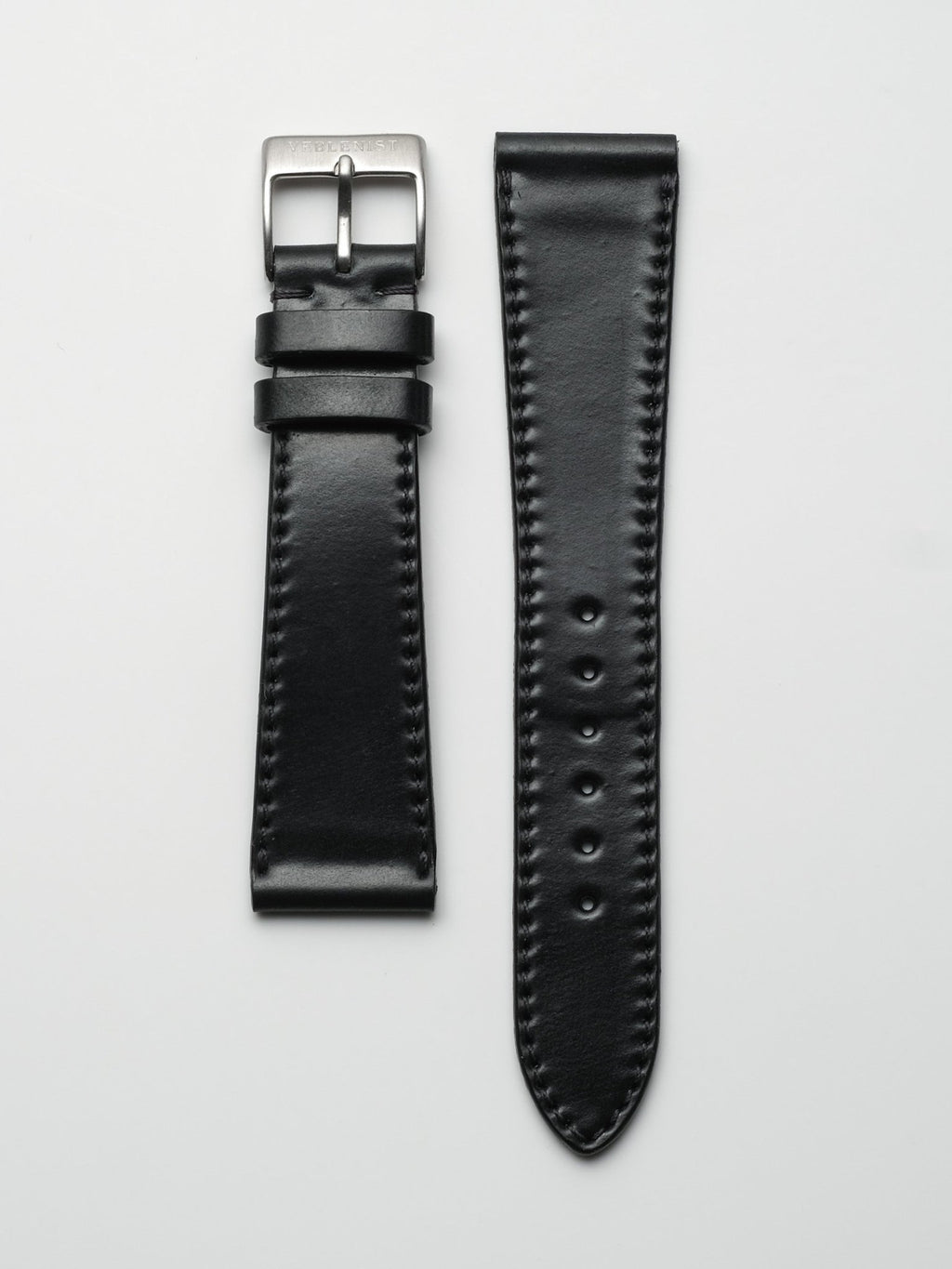 Black Shell Cordovan Leather Watch Strap | Veblenist – VEBLENIST