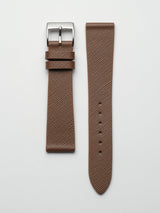watch strap leather braun saffiano
