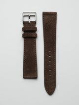 watch strap leather chocolate suede