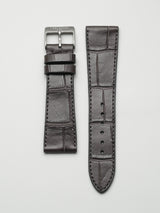 watch strap leather graphite alligator
