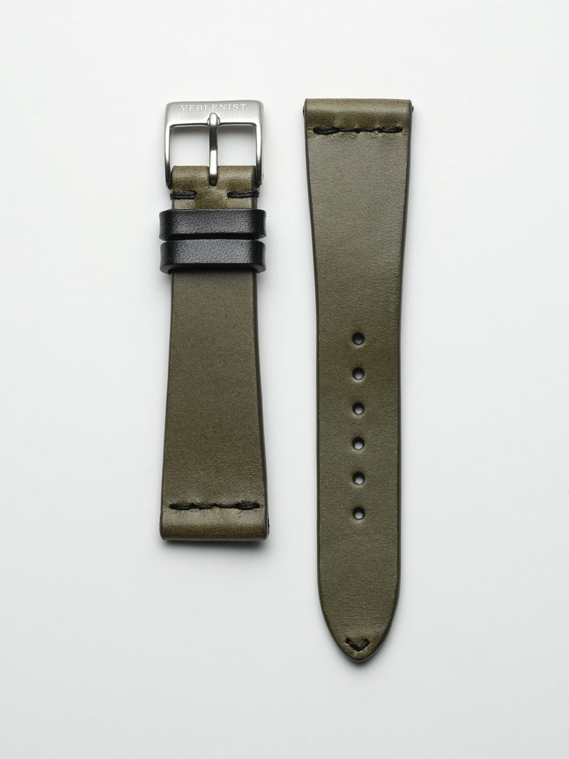 watch strap leather moss