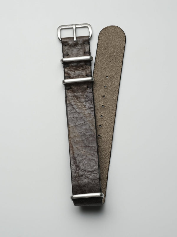 watch strap leather nato army green
