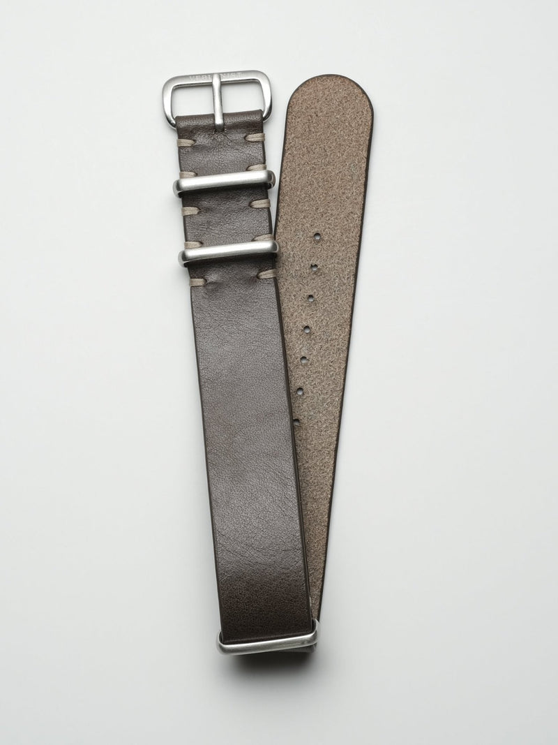 watch strap leather nato gris