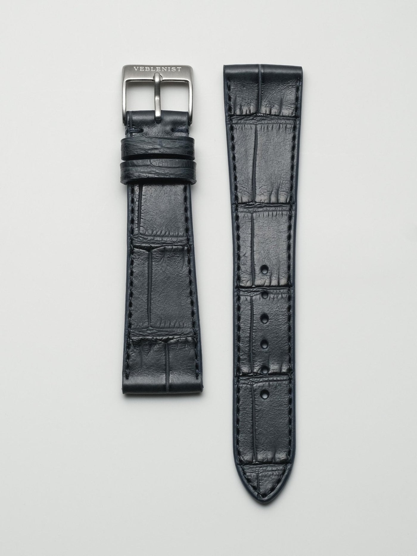 Matte Navy Blue Alligator Leather Watch Strap Veblenist – VEBLENIST