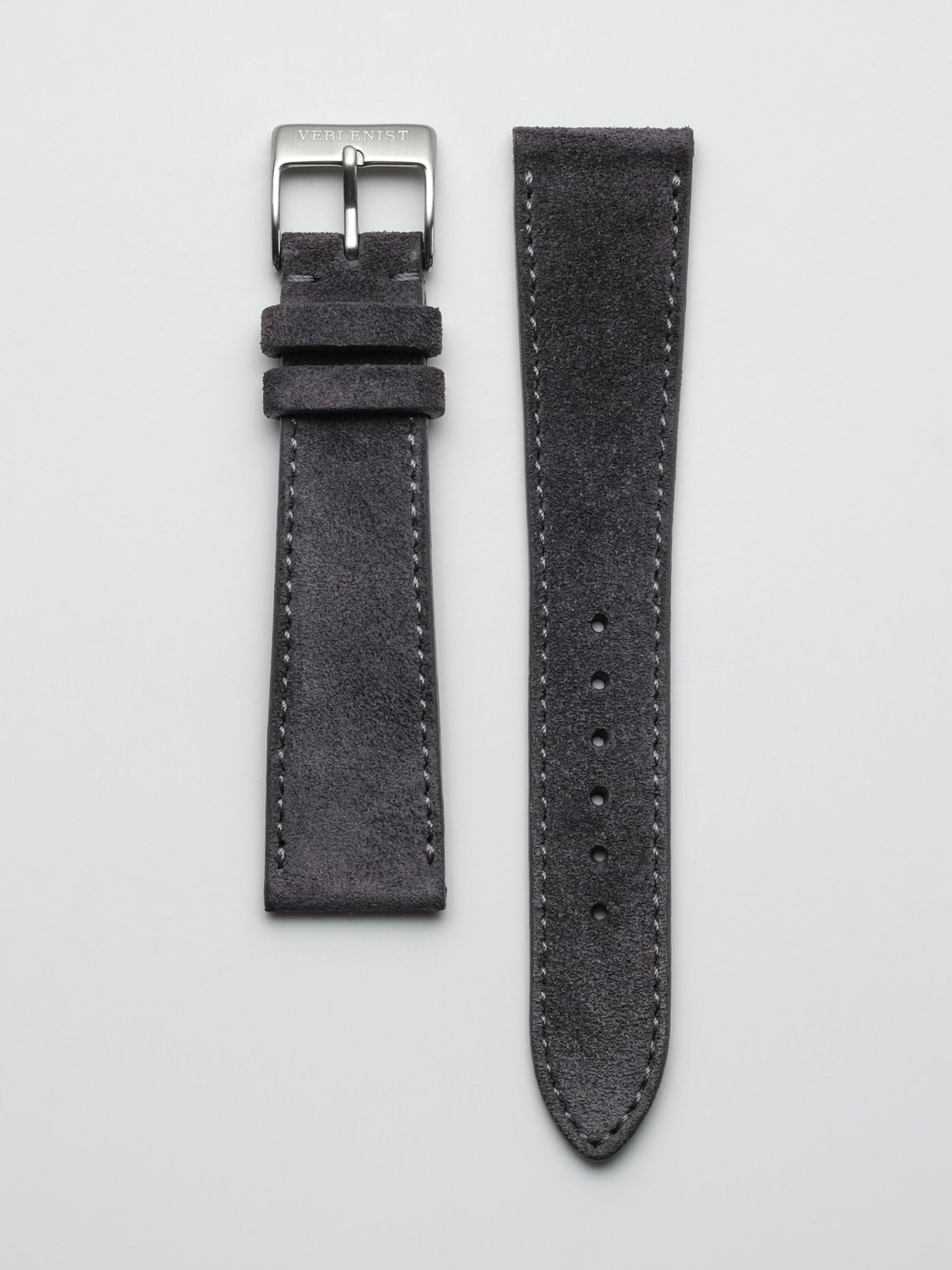 Space Grey Suede Leather Watch Strap | Veblenist – VEBLENIST