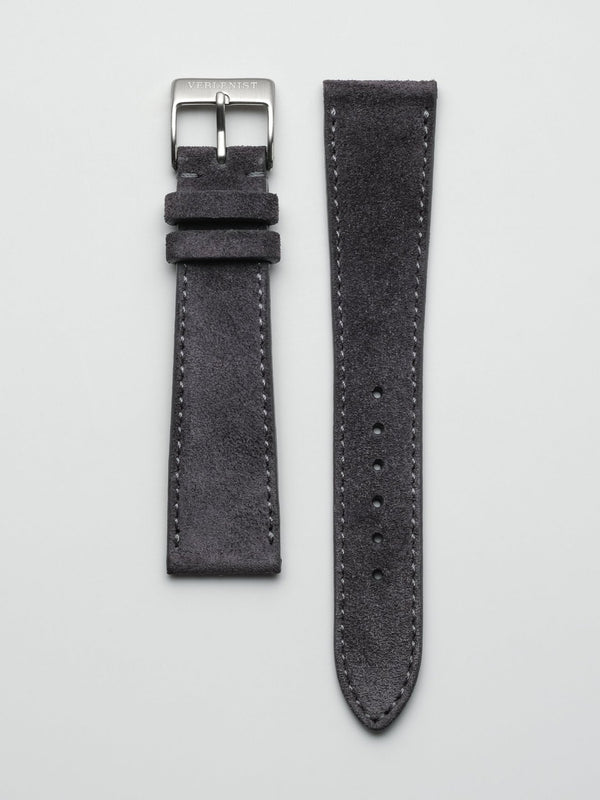 watch strap leather space grey suede