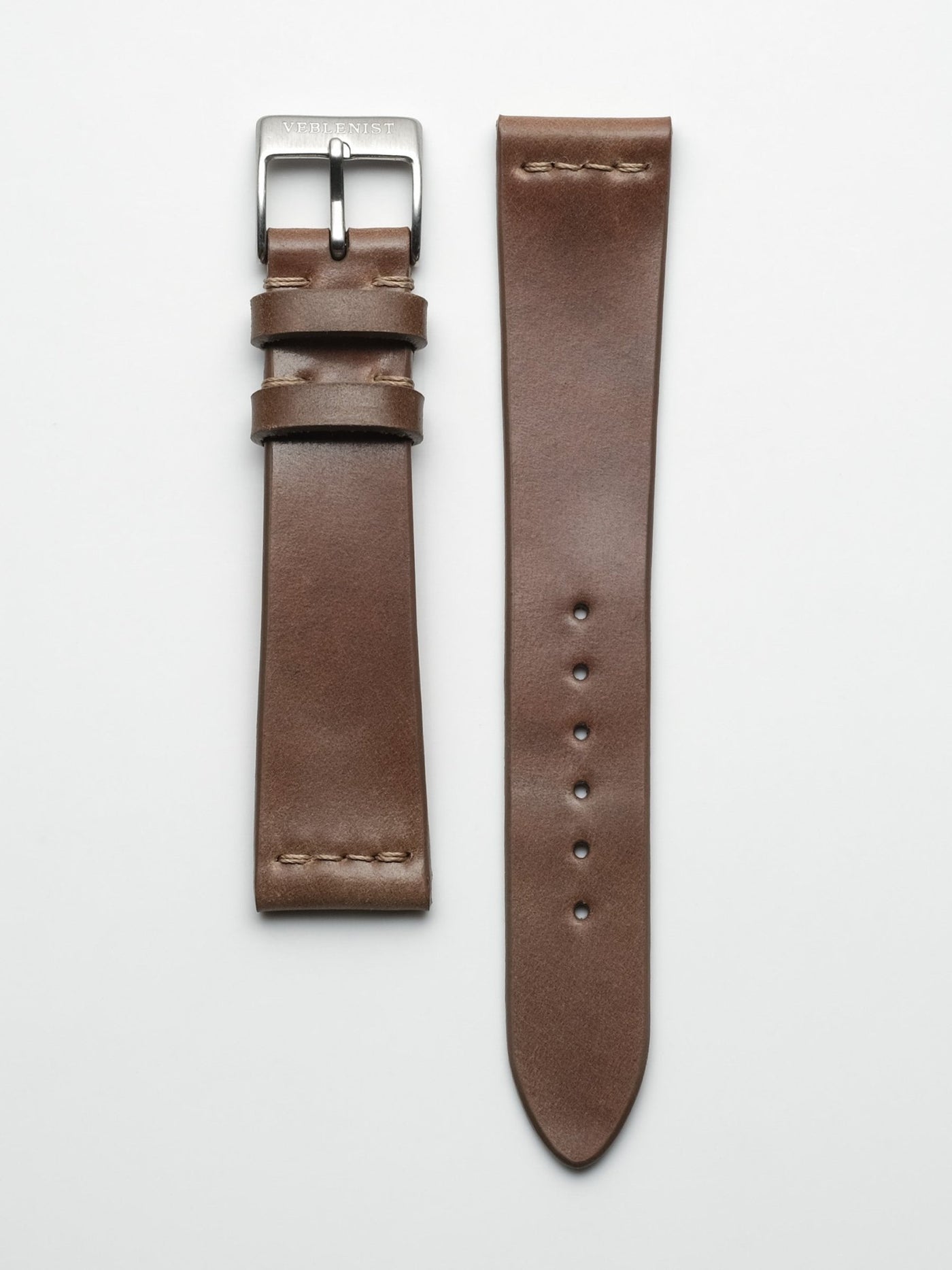 ウスカバード　カーネリアン Unlined Bourbon Shell Cordovan Leather Watch Strap | Veblenist