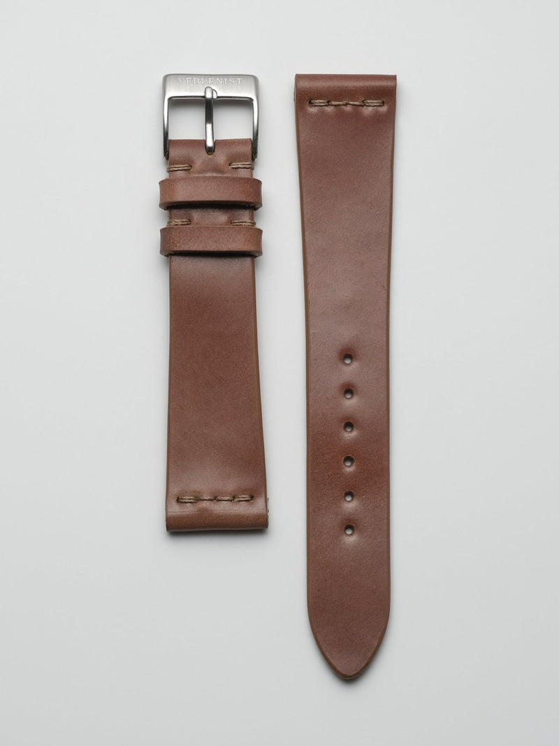 watch strap leather unlined natural shell cordovan