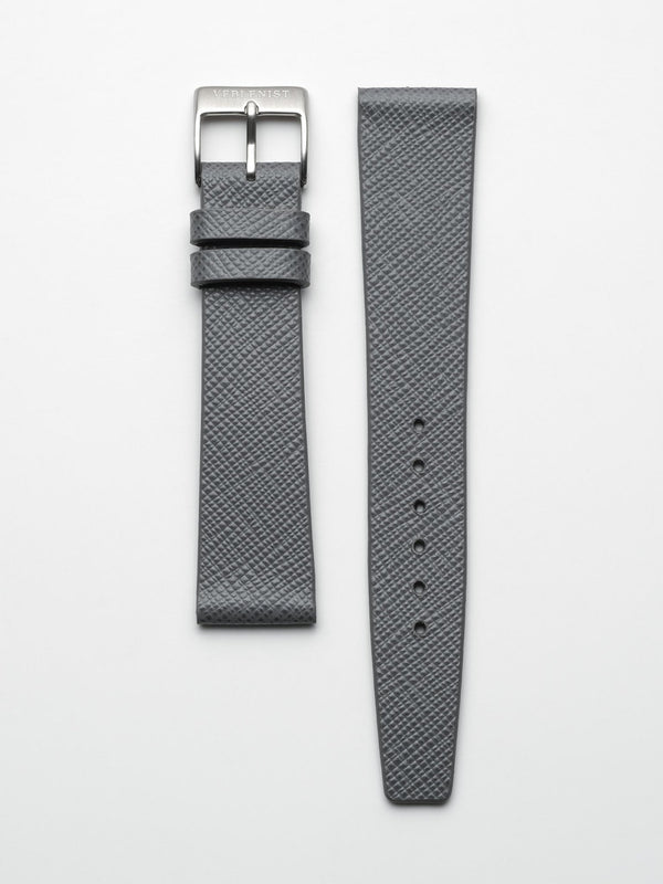 watch strap leather vault grey saffiano